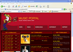 Website template music 001