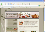 Website template food & drink 002