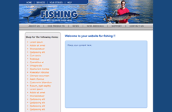 Website template fishing 001