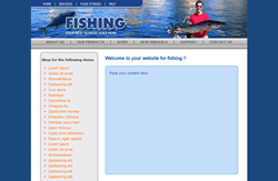 Website template fishing 001 #2