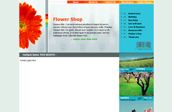 Website template flowers 001