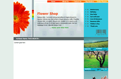 Website template flowers 001 #2