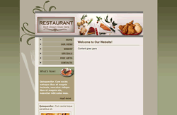 Website template food & drink 002