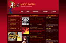 Website template music 001