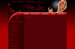 Website template perfume 001