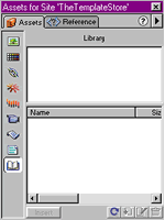 Dreamweaver Assets Window